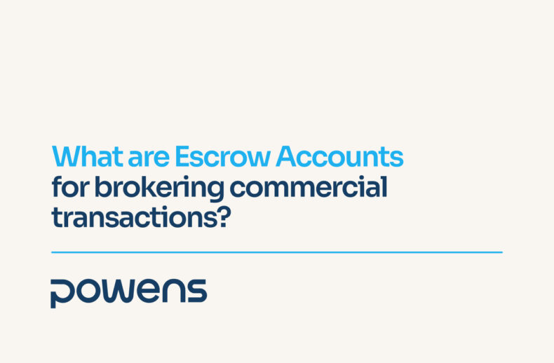What are escrow accounts for brokering commercial transactions cover 1