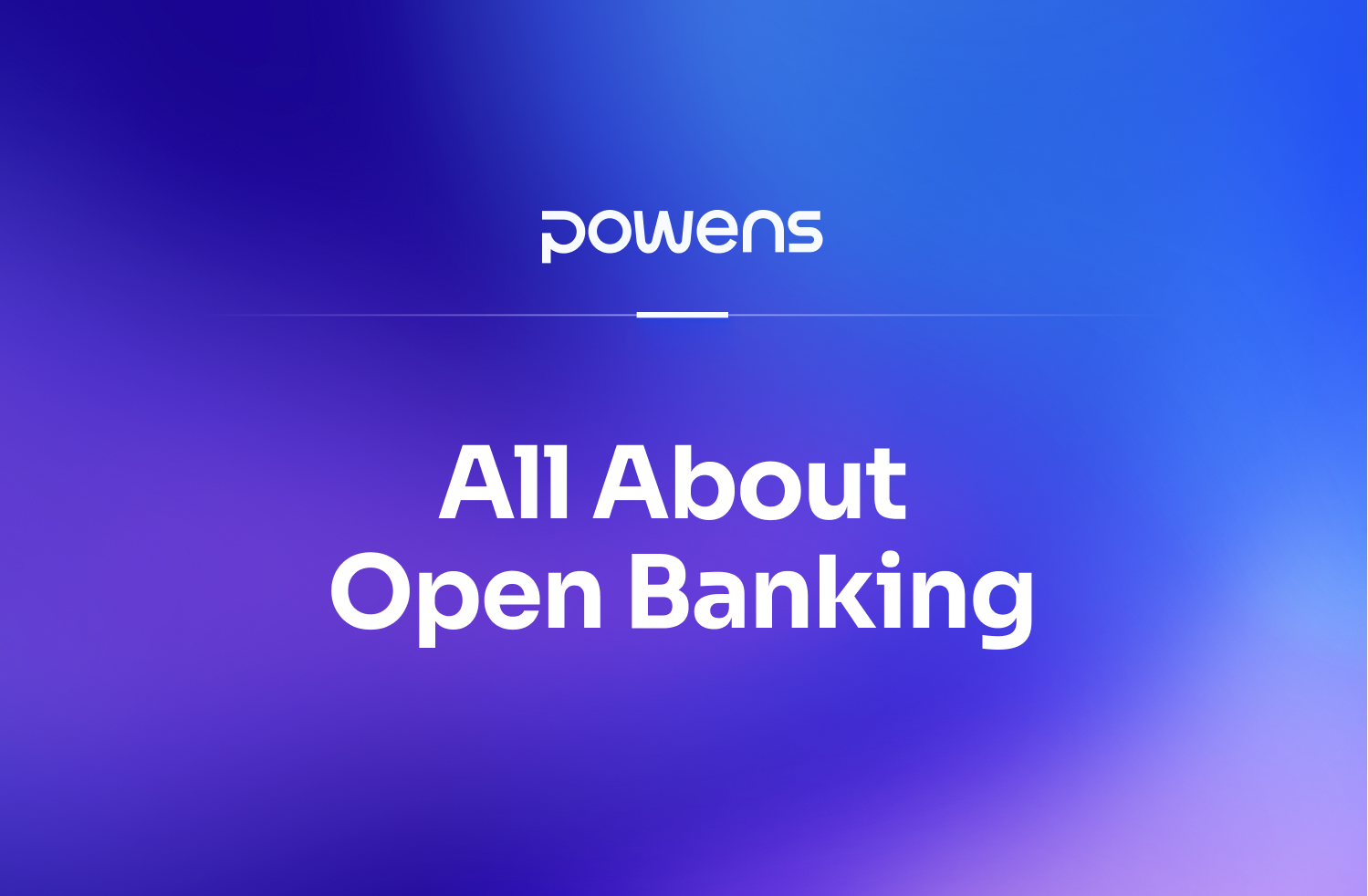 All about open banking