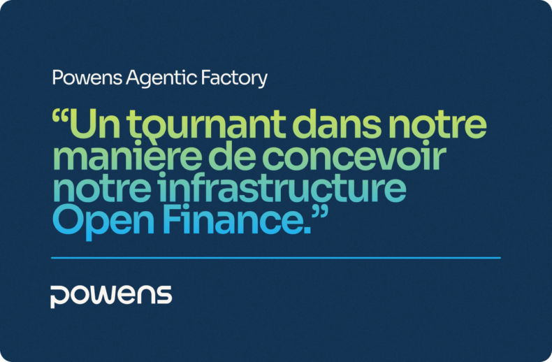 Featured cover for the French version of the Powens Agentic Factory press release