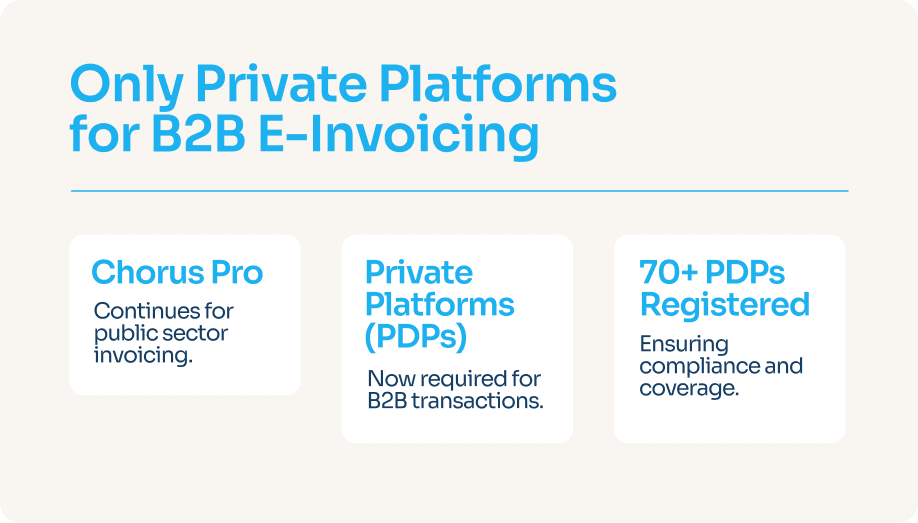 b2b electronic invoicing private platforms